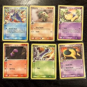 EX Dragon Frontiers - 6 Pokémon Card Set - NM - In sleeves, Never played